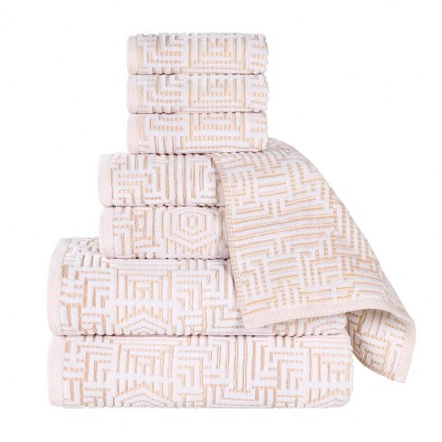 Geometric bath towels sale