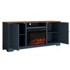 Festivo 70" Farmhouse TV Stand for TVs up to 75" with Electric Fireplace Navy : Entertainment Center, Media Console - image 3 of 4