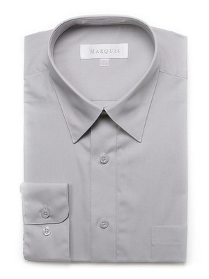 Marquis Men's Long Sleeve Regular Fit Big & Tall Size Dress Shirt