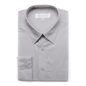Marquis Men's Long Sleeve Regular Fit Big & Tall Size Dress Shirt - 1 of 3