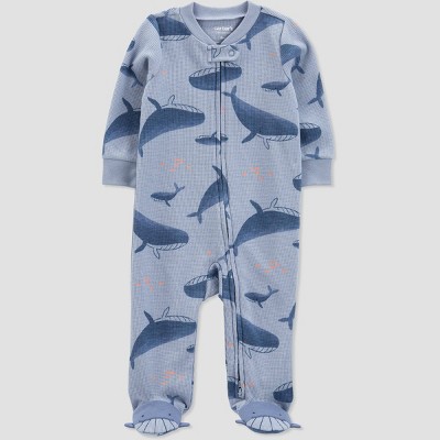 Carter's Just One You®️ Baby Boys' Thermal Whale Sleep N' Play - Blue 3M