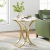 Tribesigns Small Round Sofa Side Table Set of 2, Contemporary Round Coffee Table, Accent Table for Living Room - 4 of 4