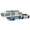 Greenlight 1/64 2024 Chevrolet Silverado High Country with Pop-Up Camper, Sterling Gray, Hitch & Tow Series 32 32320-D - 2 of 4