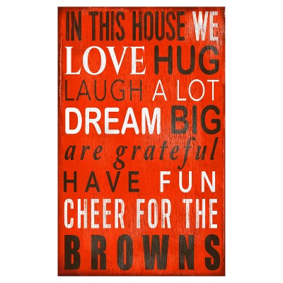 NFL Fan Creations In This House Sign