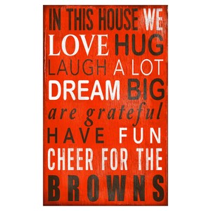 NFL Fan Creations In This House Sign - 1 of 1