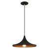 Livex Lighting Metal Shade 1 - Light Chandelier in  Black - 4 of 4