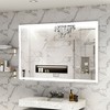 60x40" Oversized LED Bathroom Mirror: Wall Mounted, 3 Color Modes, Aluminum Frame, Large - 2 of 4