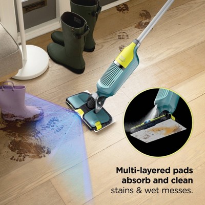 Shark VacMop Pet with Dirt-Reveal Technology Cordless Hard Floor Vacuum Mop VM401 12" Cleaning Path Green - Thumbnail 2