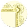 Southworth Premium Certificates Ivory Spiro Gold Foil Border 66 lb 8.5 x 11 15/Pack CTP2V - 2 of 3