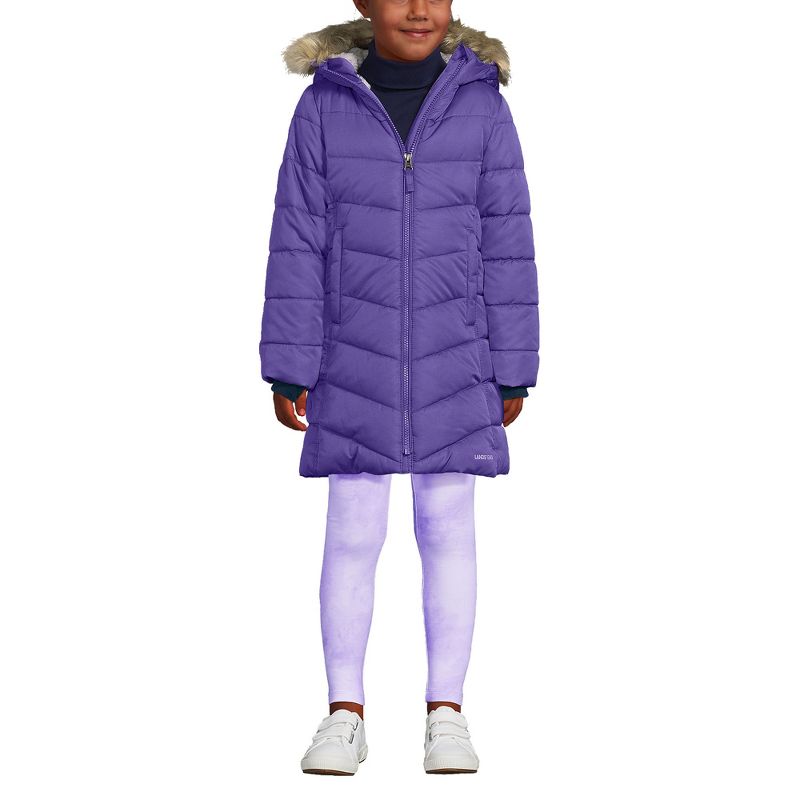 Lands' End Kids Winter Fleece Lined Down Alternative ThermoPlume Coat, 3 of 4