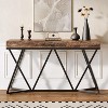 Lantine 55" Console Tables for Entryway, Industrial Wooden Sofa Table, Entryway Furniture with Geometric Metal Base for Living Room, Hallway - 3 of 4