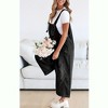 Imily Bela Women's Distressed Denim Overalls Loose Fit Casual Adjustable Strap Bib Jeans Jumpsuit with Pocket - 2 of 4