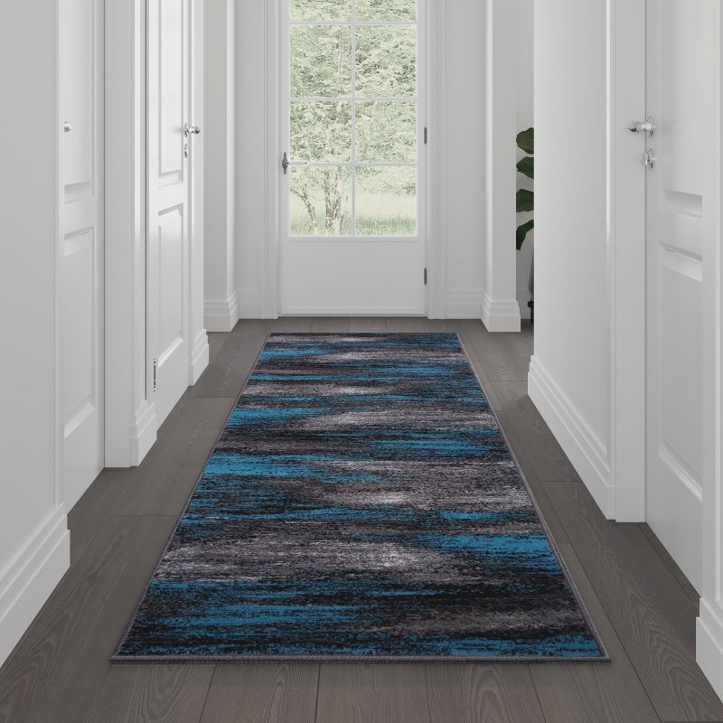 Flash Furniture Rylan Collection Abstract Pattern Area Rug - Olefin Rug with Jute Backing - Living Room, Bedroom, & Entryway, 3 of 11