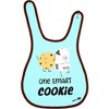 Pavilion Gift Company - Cookies and Milk - Light Blue Reversible Bib 6 Months - 3 Years - Bibs - 4 of 4