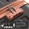 2PC ABS Hard Shell Luggage Sets, 20" Carry-On Luggage with Expandable Travel Bag and Spinner Wheels 4B - ModernLuxe - 3 of 4
