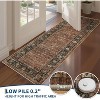 Washable Vintage Floral Distressed Rugs, Low Pile Non Slip Carpet, Soft Mat for Living Room Office Kitchen Laundry Hallway Entryway - 2 of 4