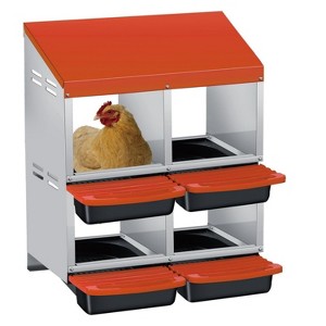 GustoWave Roll-Away Nesting Boxes for Chickens Coop - 1 of 4