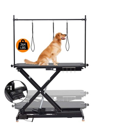 Garvee Electric Dog Grooming Table, Height Adjustable Pet Grooming Table with Anti-Slip Foot & Tabletop, Dog Grooming Station, 47"