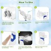 iMountek "Handheld Ultrasonic Mesh Atomizer Nebulizer with Adult & Kid Masks, Mouthpiece & Compressor" Transparent - 2 of 4