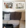 Tiger Lily Dandy Lion 2-Piece Vignette By Ed Wargo, Ready to Hang Framed Print, White Frame - 2 of 3
