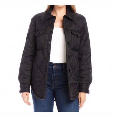 Women's Faux Fur Quilted Jacket - Karen Kane