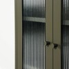 South Shore 40" Kodali Decorative Storage Cabinet Olive Green: Metal Frame, 3 Shelves, Anti-Tip Hardware - 4 of 4