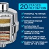 Cobbe 6-Setting High Pressure Filtered Shower Head Combo, Detachable Rain Shower Head with 20 Stage Shower Head Filter for Hard Water, Chrome - 3 of 4