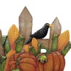 Direct International 35.0 Inch Fence W/ Pumpkins & Corn Stake Crow Happy Harvest Decorative Garden Stakes - 3 of 3