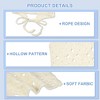 Unique Bargains Women's Crochet Bandanas Hair Scarf 2 Pcs - 4 of 4