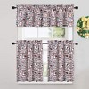 Whizmax Christmas Theme Print Small Window Curtains - 2 of 4