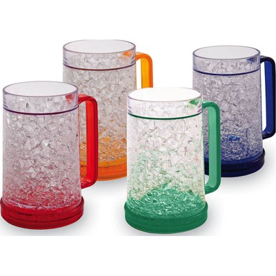 Evergreen Double Wall Gel Freezer Mug set of 4