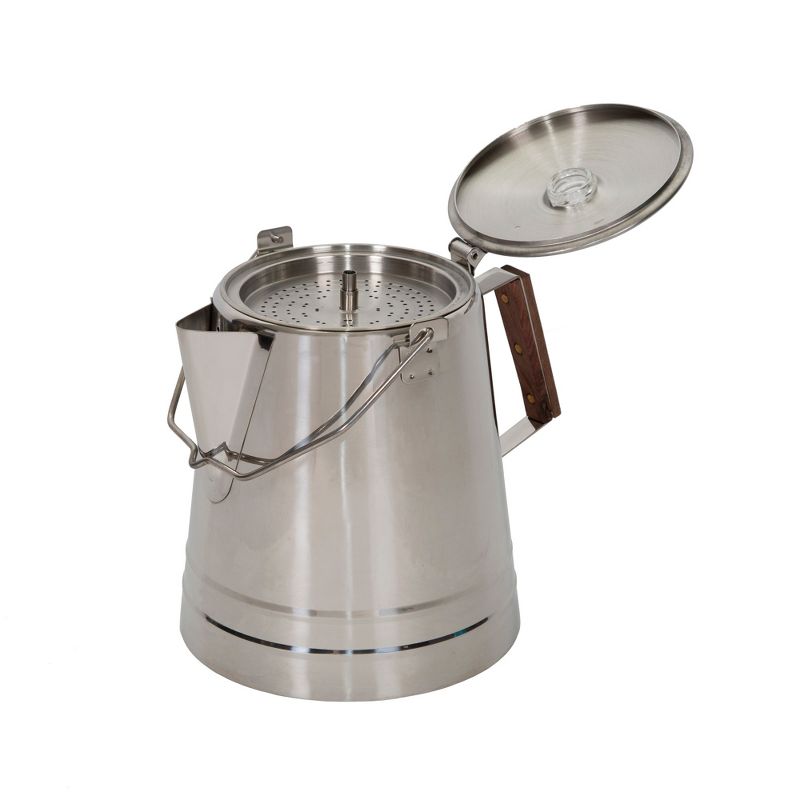 Stansport Stainless Steel Percolcator Coffee Pot 28 Cups, 2 of 8