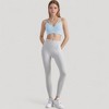 Anna-Kaci Active Women's V-Neck Double Strap Sports Bra Top with Lightweight Stretch Fabric and Soft Support - 3 of 4