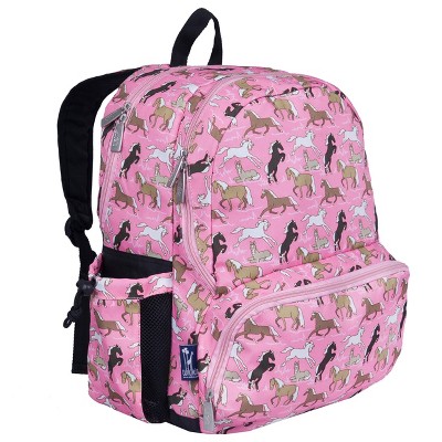 Wildkin Horses in Pink 17 Inch Backpack