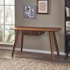 57" Modern Writing Desk with Drawer, Minimalist Wood Office Table for Home Workspace or Bedroom -3irtyhousy - 3 of 4
