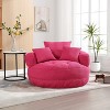 Lyngins Chenille Bean Bag Sofas for Kids and Adults,Fluffy Lazy Sofa Chairs with High-Resilience Sponge Padding for Living Room - 2 of 4