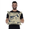 NCAA Fresno State Bulldogs Mapping Woven Pillow - 4 of 4