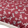 NCAA Alabama Crimson Tide Bones Repeat Faux Shearling Pet Bed - 2 of 2