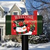 Briarwood Lane Mailbox Cover  - Standard Size - Christmas Snowman Welcome For Christmas Mailbox Cover - 2 of 3