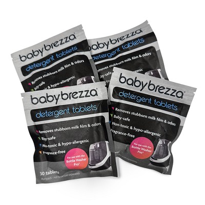 Baby Brezza Unscented Bottle Washer Pro Detergent Soap Tablets - 120ct: Container Type Box, Removes Dirt, Recommended For Breast Pumps