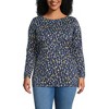 Lands' End Women's Supima Cotton Adjustable 3/4 Sleeve Boatneck Tunic - 4 of 4