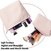Generic 2 Pieces Makeup Bag Set Cute Cosmetic Pouch for Women Seersucker Travel Toiletry Bag - 4 of 4