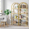 Tribesigns 70.8" 4-Tier Open Arched Bookshelf - 2 of 4