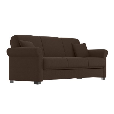 Robert Linen Futon Set Sofa - Convert-A-Couch