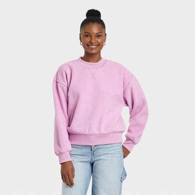 purple sweatshirt