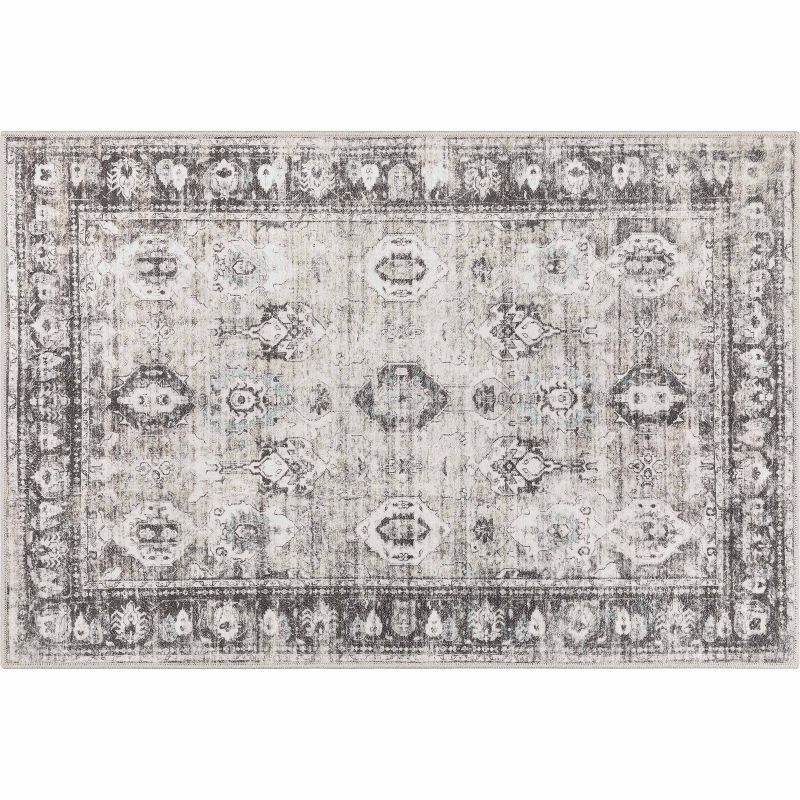 Well Woven Elle Basics Intrigue Non-Slip Washable Modern Vintage Area Rug for Hallways, Entryways & Kitchens, 1 of 7