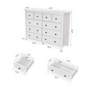 QingMoon Modern 10-Drawer Wide Dresser, Large Storage Chest With Gold Handles For Bedroom, Closet & Living Room Organization - 3 of 4
