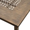95" Rectangular Modern Outdoor Dining Set for 8, UV-Resistant, Bronze - Oakland Living: With Mesh Seats & Umbrella Hole - 4 of 4