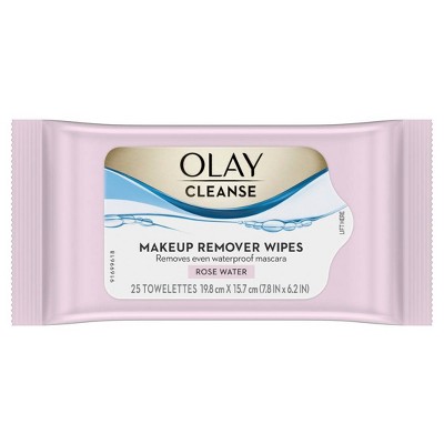 Olay Cleanse Makeup Remover Wipes Rose Water - 25ct