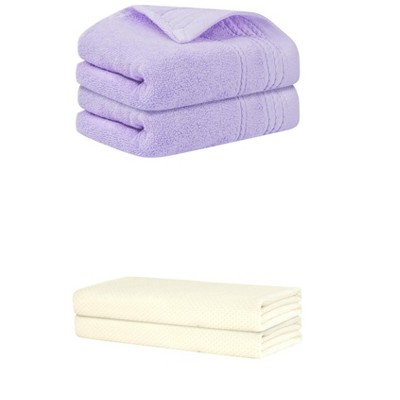 REGALWOVEN Bath Hands Towel Sets For Bathroom, Gym, SPA 2 Pack